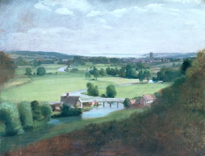 El valle del Stour con Dedham en la distancia, 1836-37 de John Constable